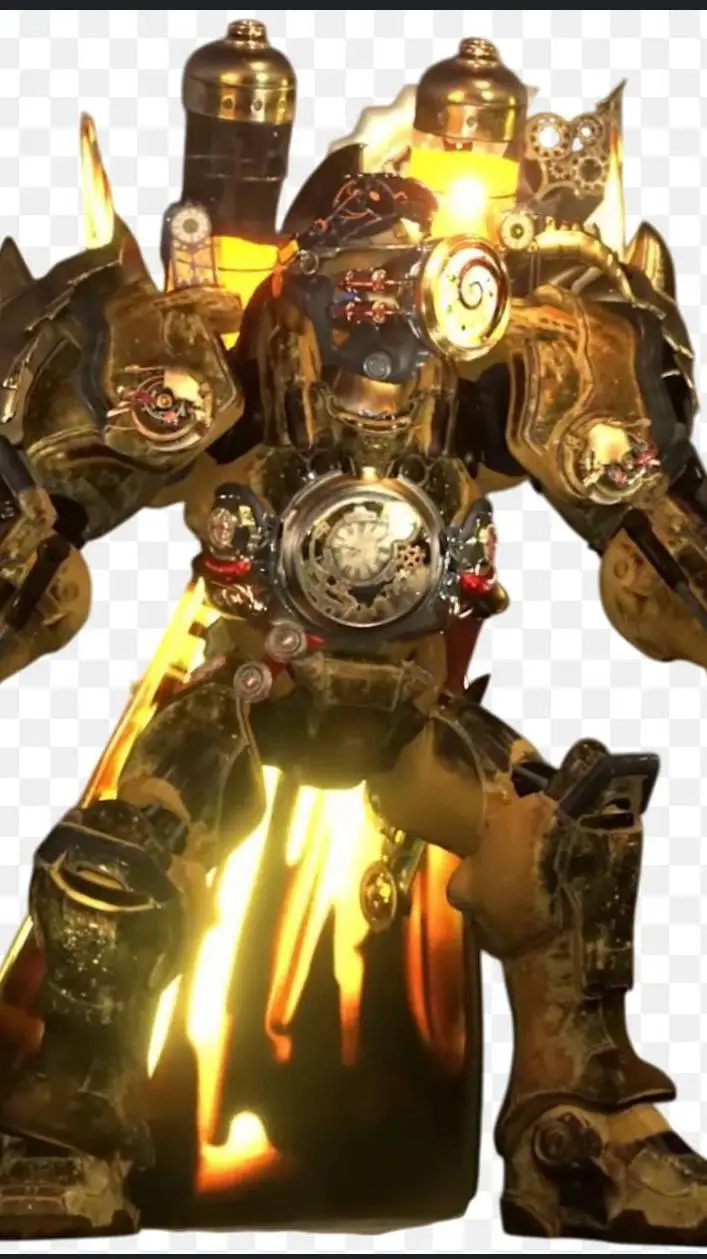 ai character: Titan clock man background