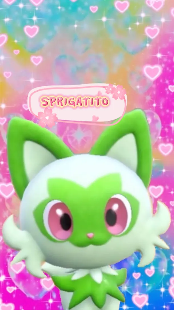 ai character: Sprigatito background