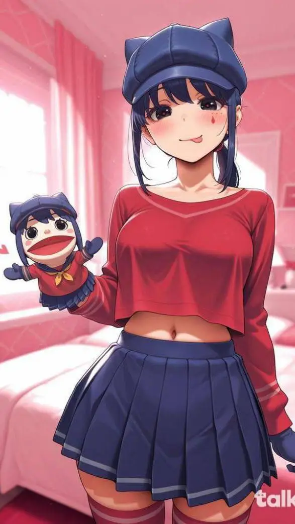 ai character: Mita kawai background