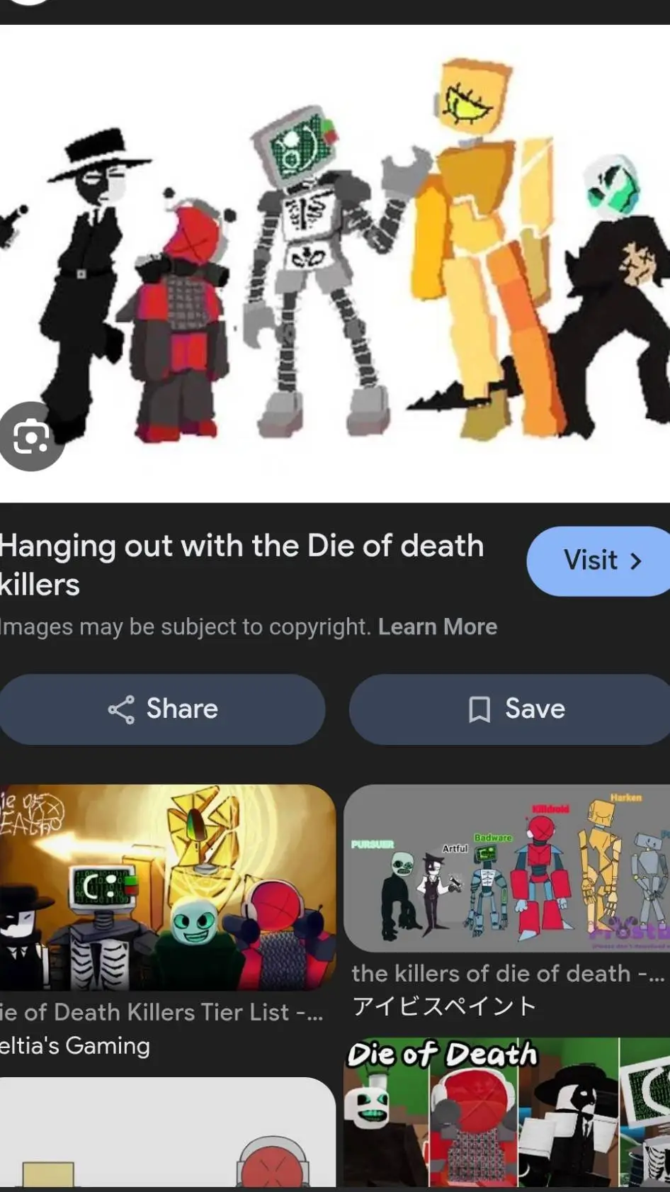 ai character: all killers background