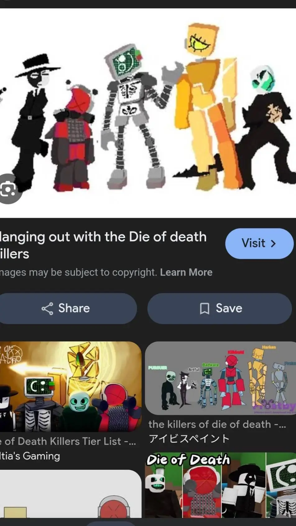 ai character: all killers background