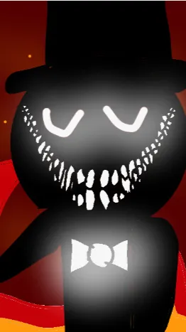 ai character: Black hole, man￼ background