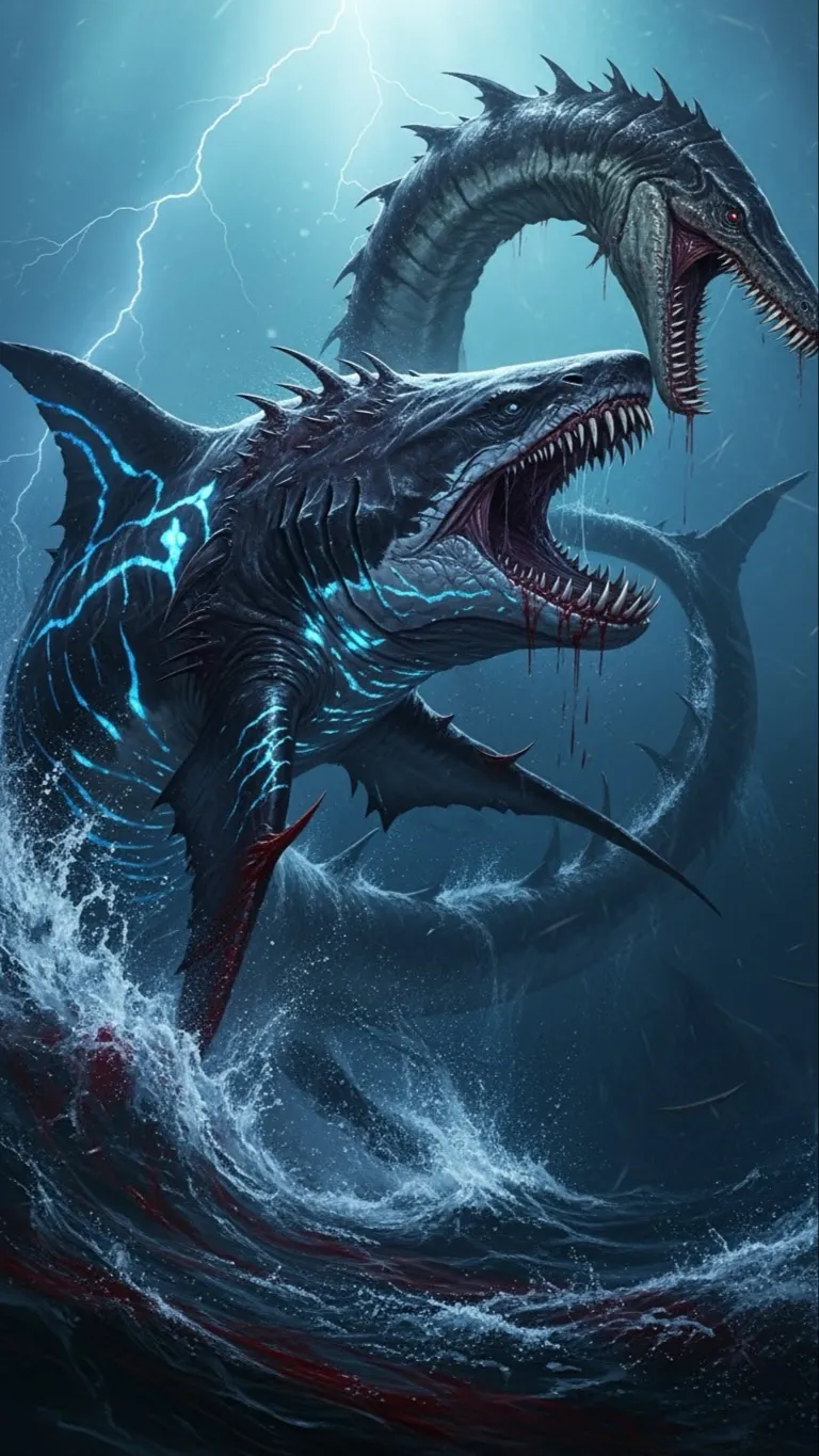 ai character: Shark ￼￼￼ ￼￼ background