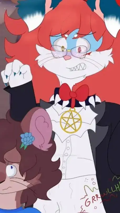 ai character: fluffydevil  background