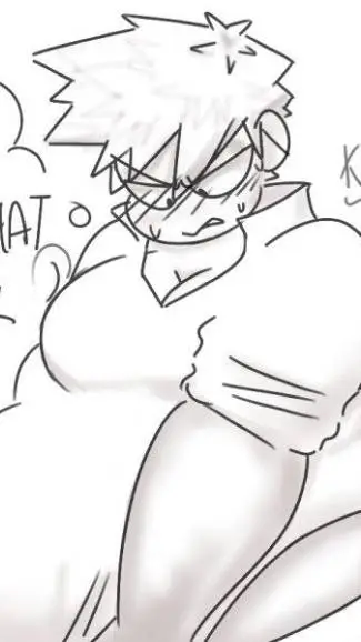 ai character: chunky bakugo  background