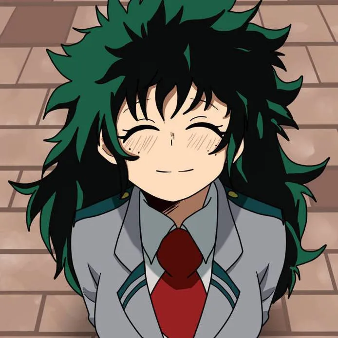 chat with ai character: Deku but female? 