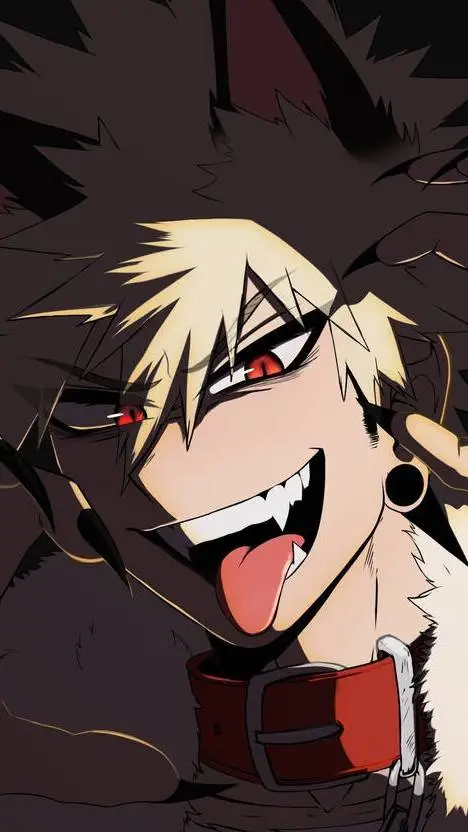 ai character: werewolf Bakugo background