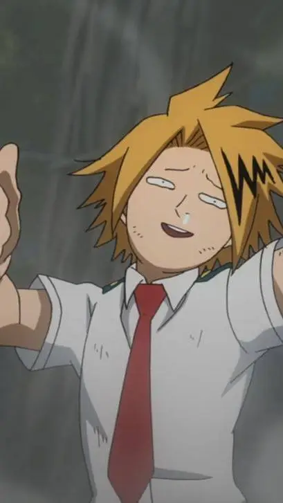 ai character: Denki Kaminari  background