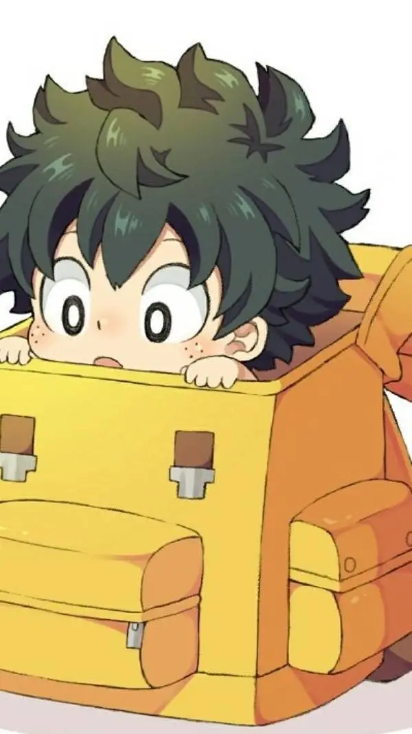 ai character: chibi deku background