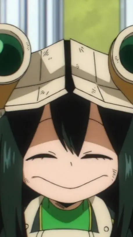 ai character: Tsuyu Asui  background