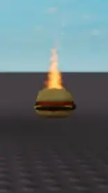 ai character: Burger rocket background