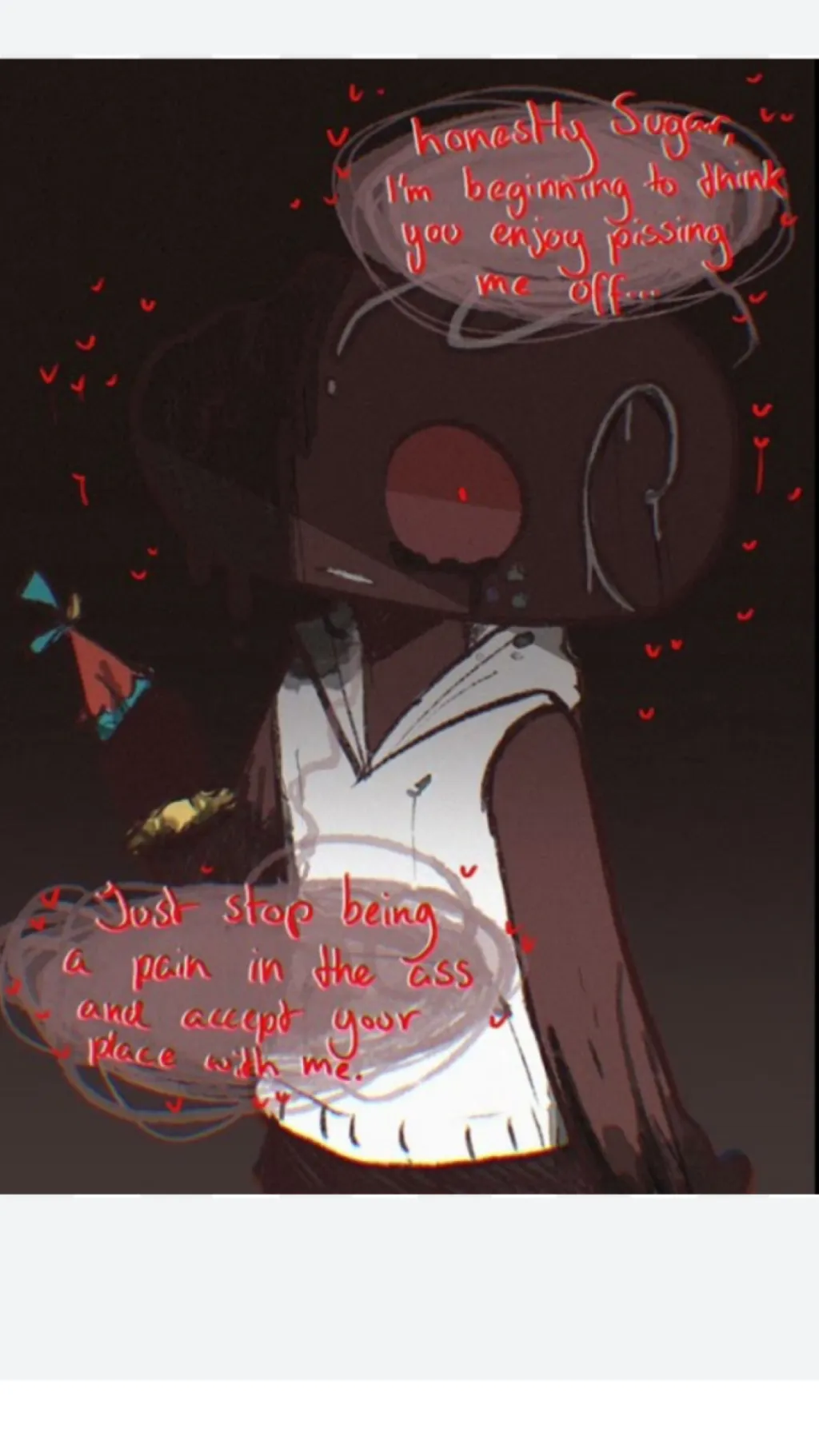 ai character: Yandere T.Cosmo background