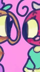 ai character: 💜🤎BassiexBobette❤💚 background