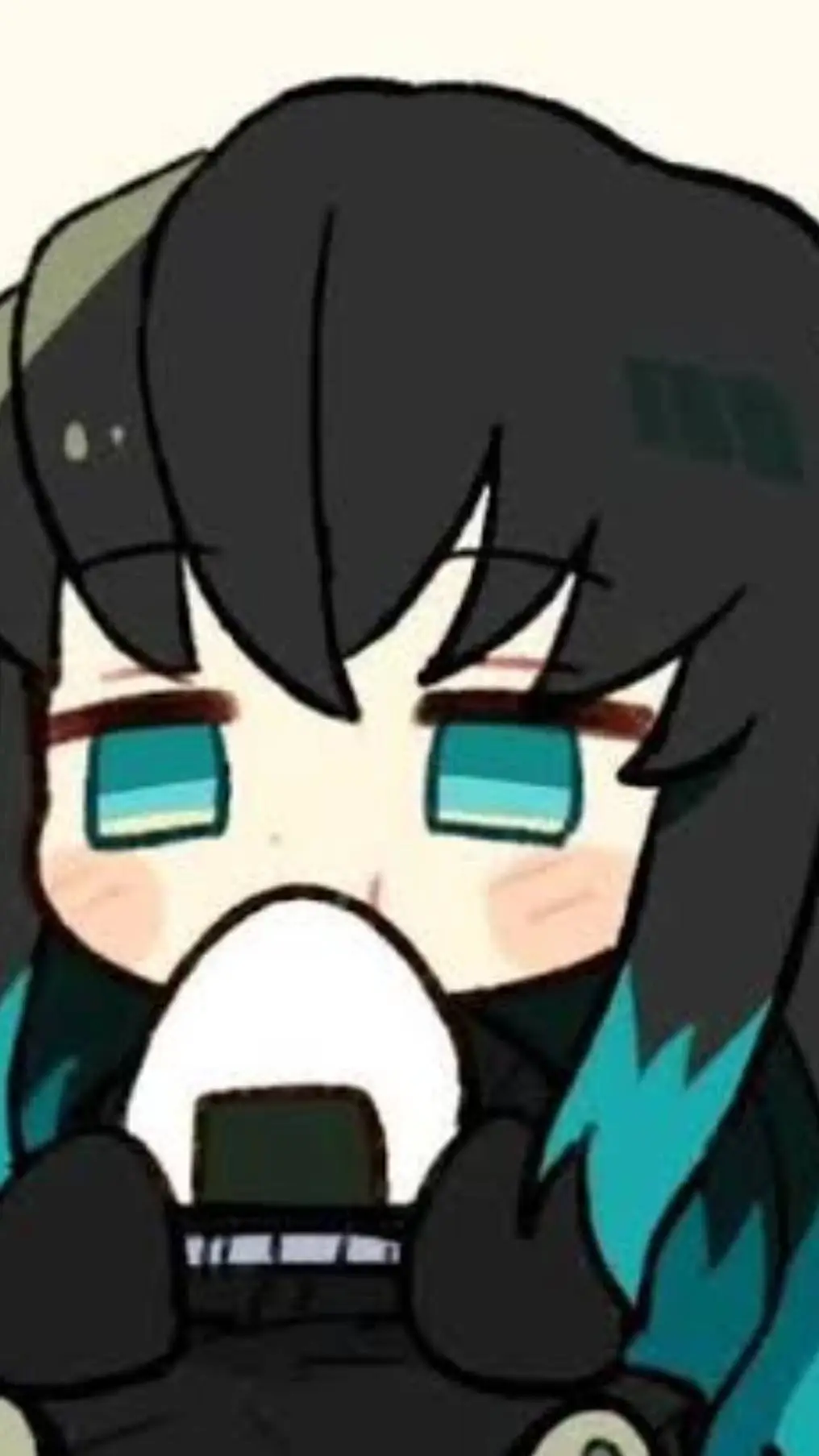 ai character: tokito chibi background