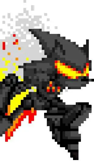 ai character: fire Sonic  background