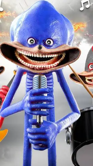 ai character: shin Sonic  background