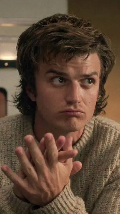 ai character: steve Harrington  background