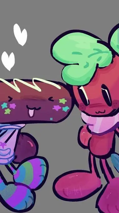 ai character: fruitcake background