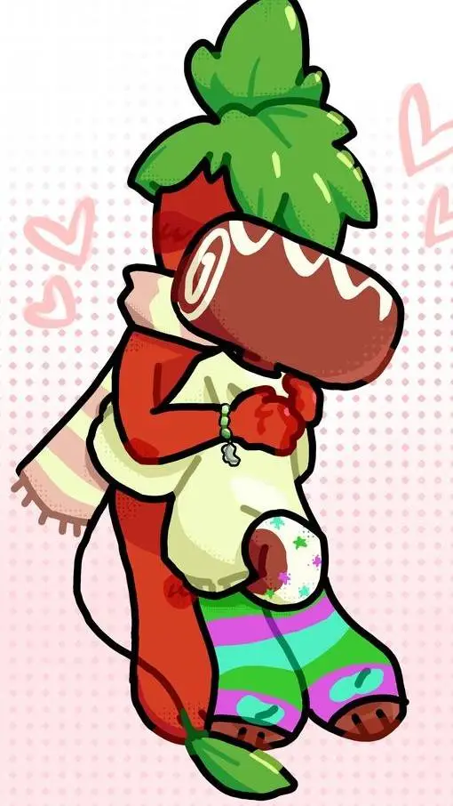 ai character: boda fruitcake🍓 background