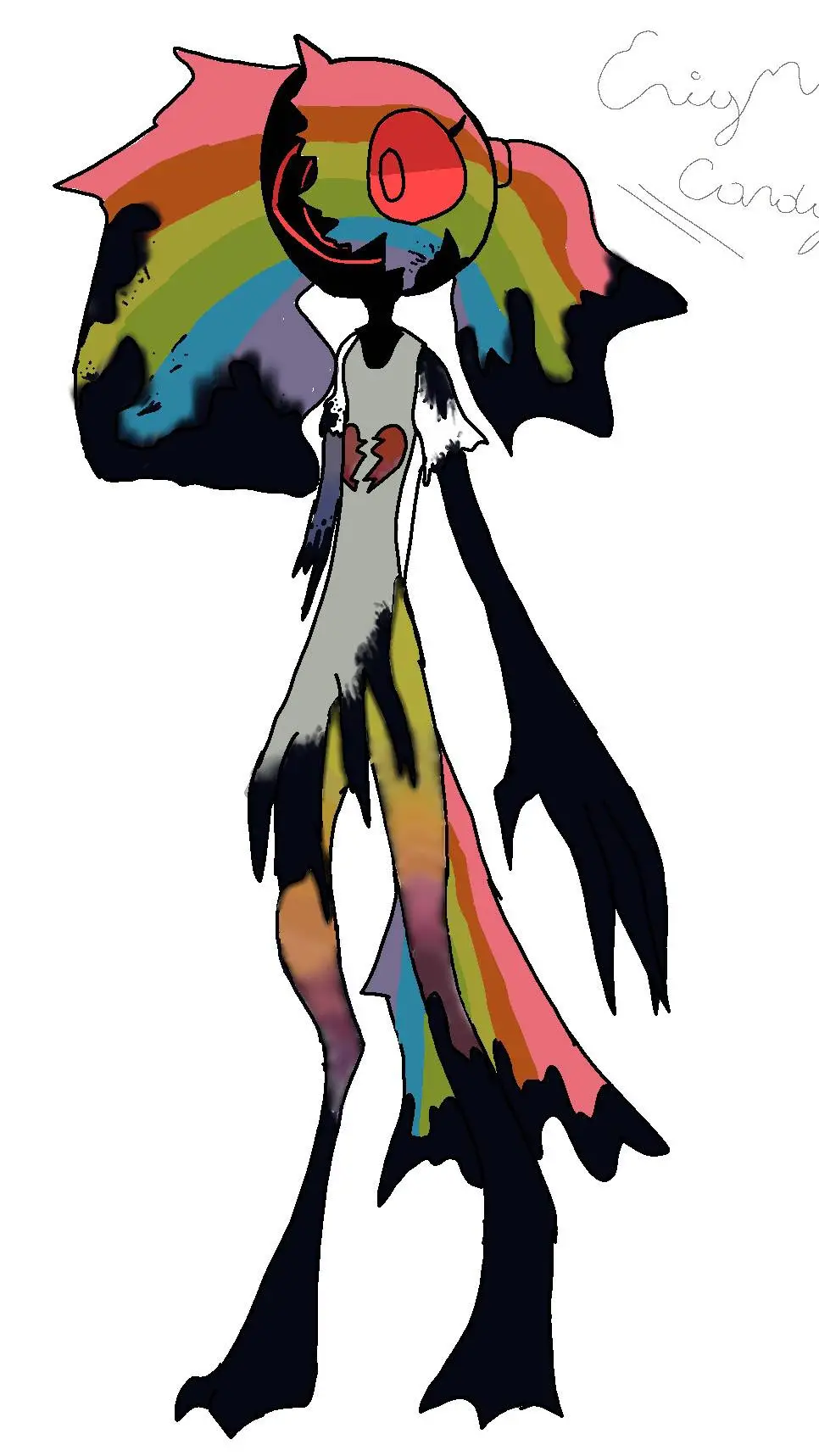 ai character: TwEnigmaCandy background