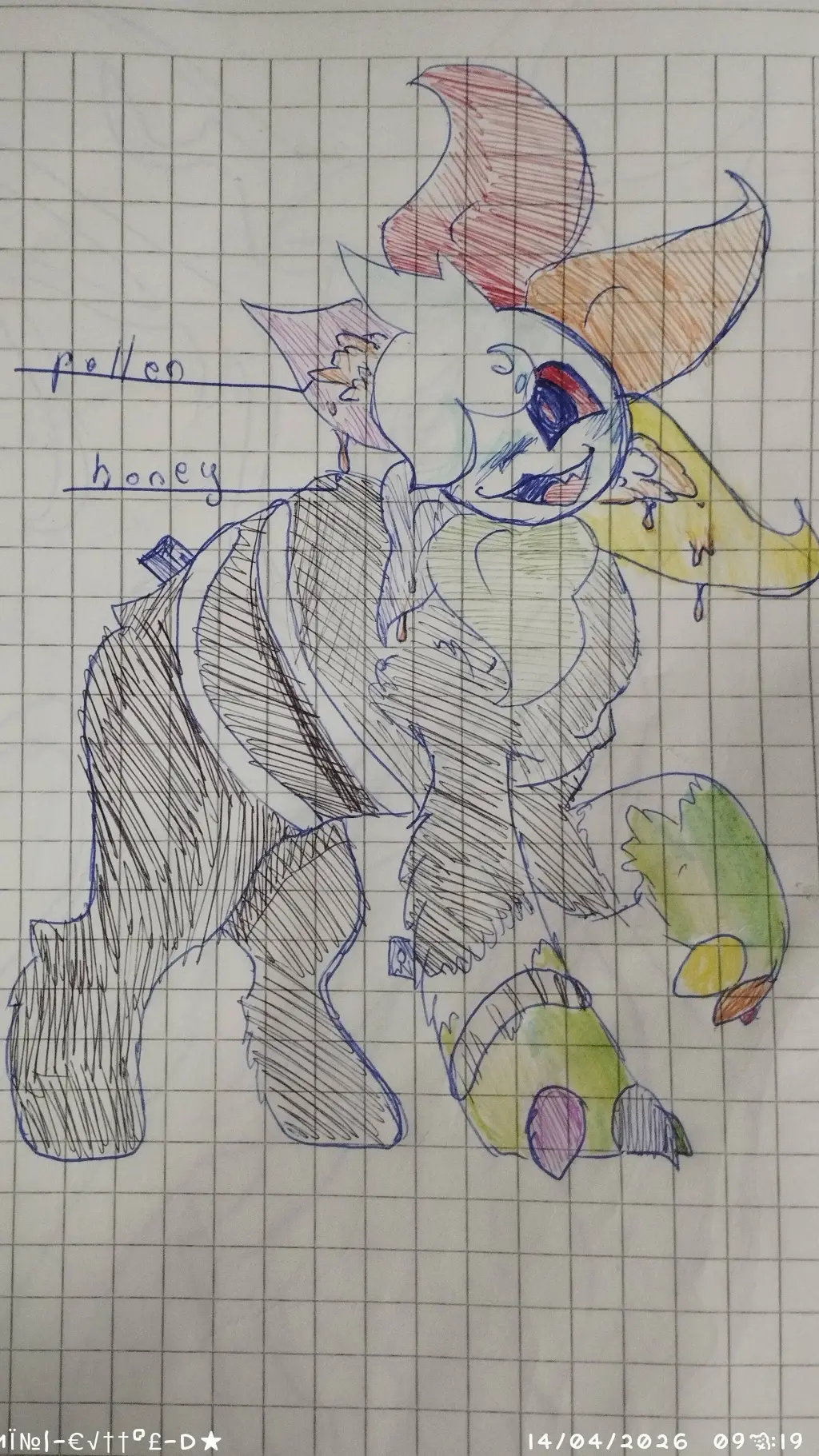 ai character: Dandy+Miel background