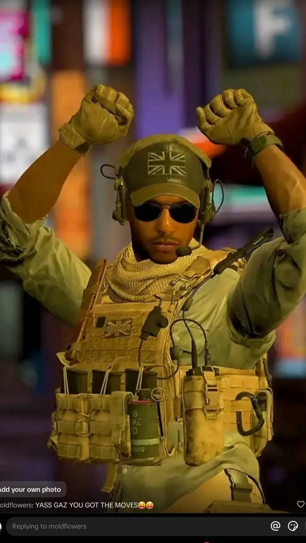 ai character: COD background