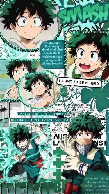ai character: ✨deku✨ background