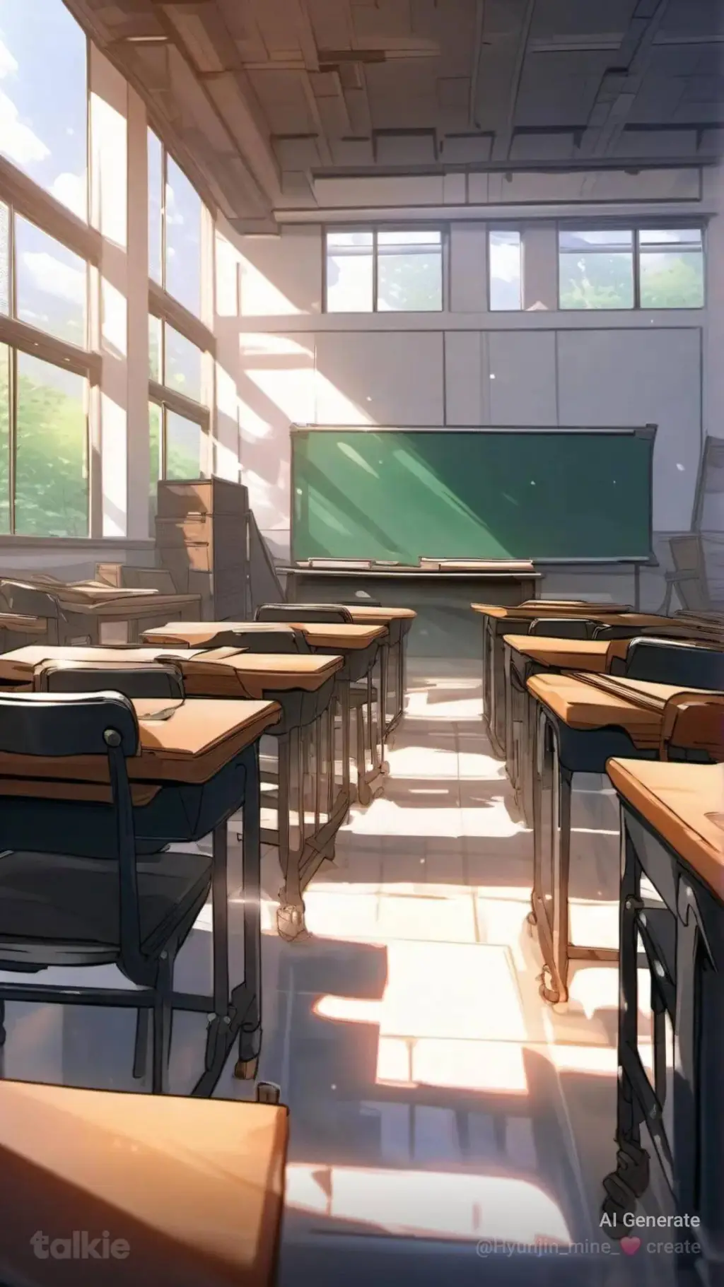 ai character: School🏫 background