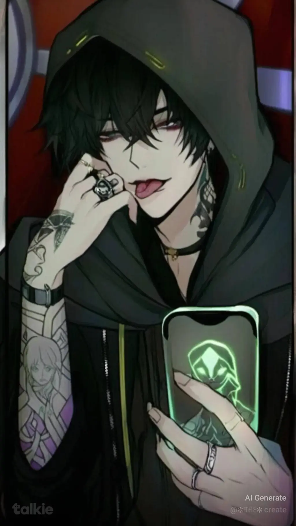ai character: Damien background