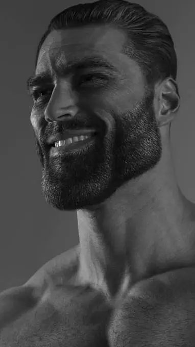 ai character: ГИГАЧАД 💪 background
