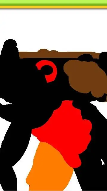 ai character: twisted pianoty background