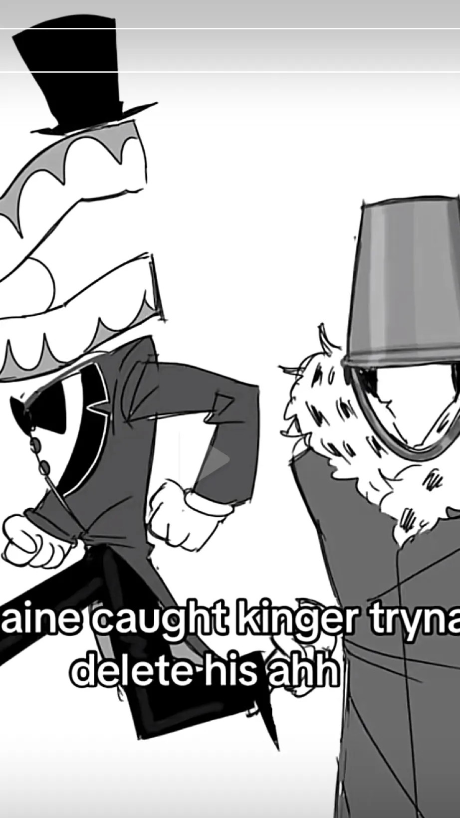 ai character: Caine x Kinger background