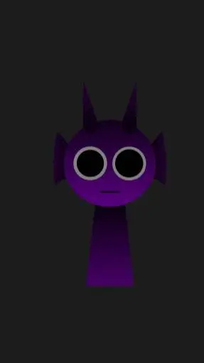 ai character: Durple (Horror) background