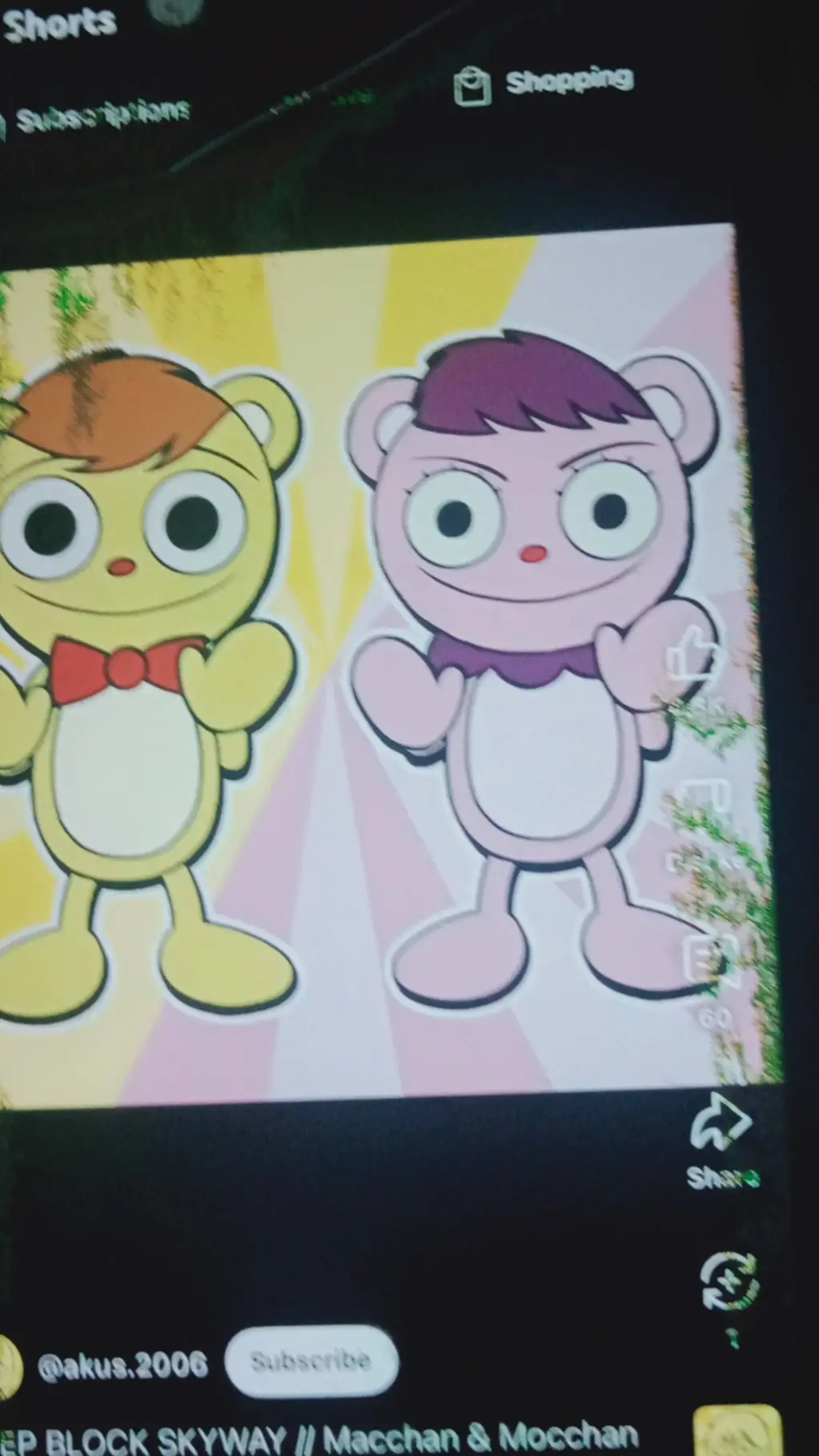 ai character: Macchan and moccha background