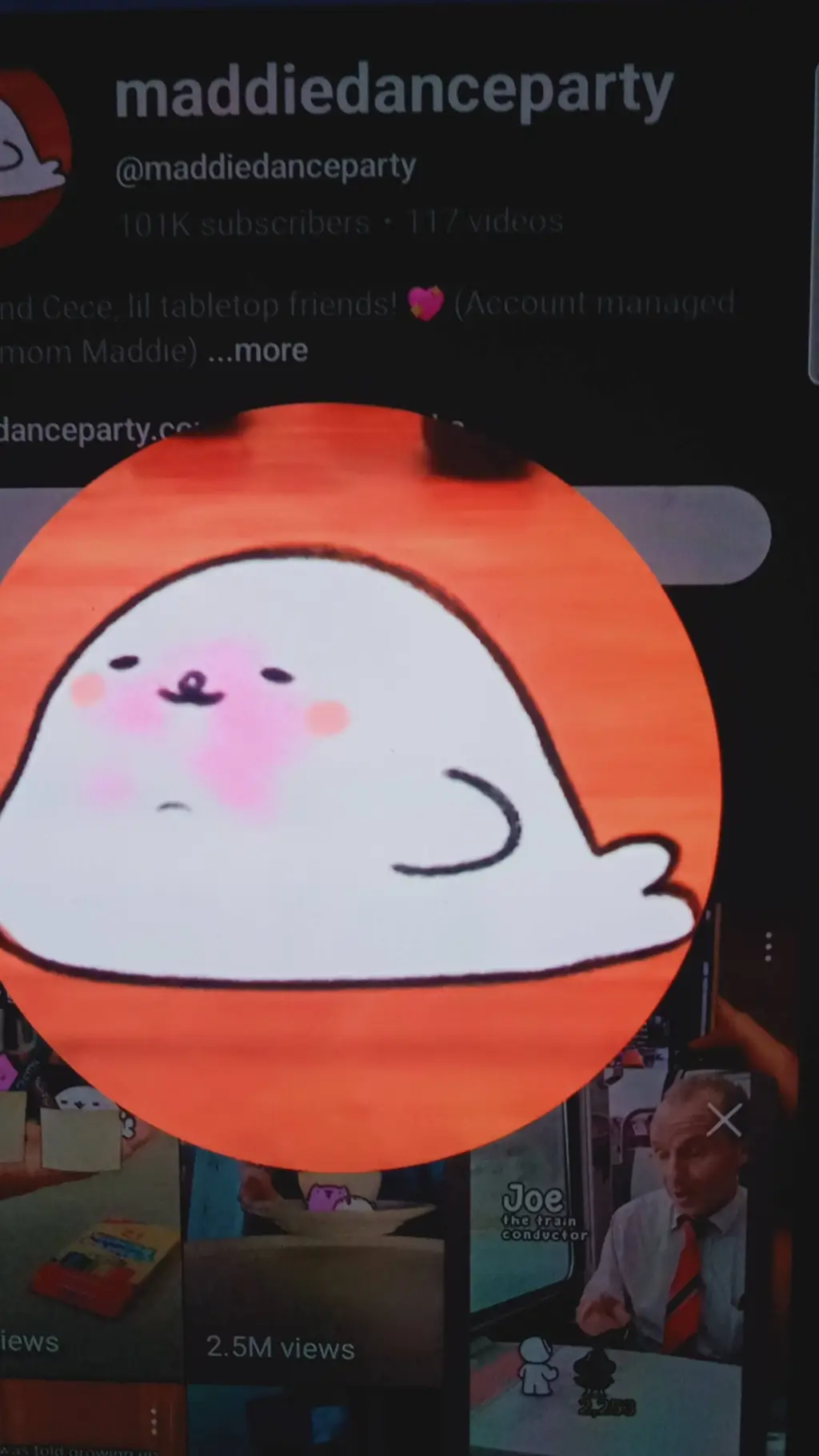 ai character: maddiedanceparty background