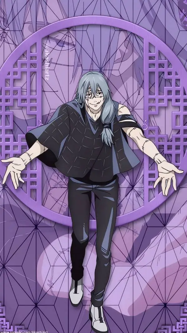 ai character: Mahito.        jjk background