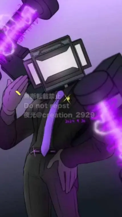 ai character: large tv man background