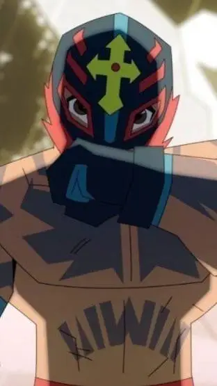 ai character: Rey misterio  background