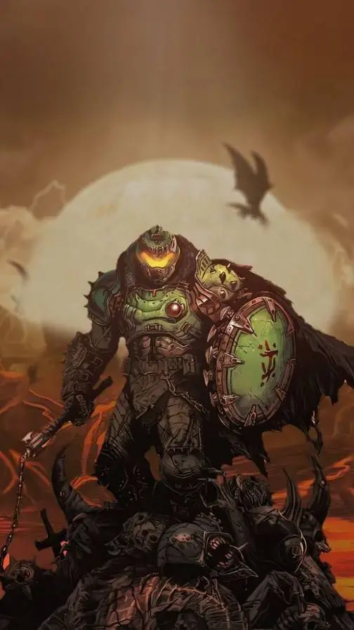 ai character: Doom slayer background