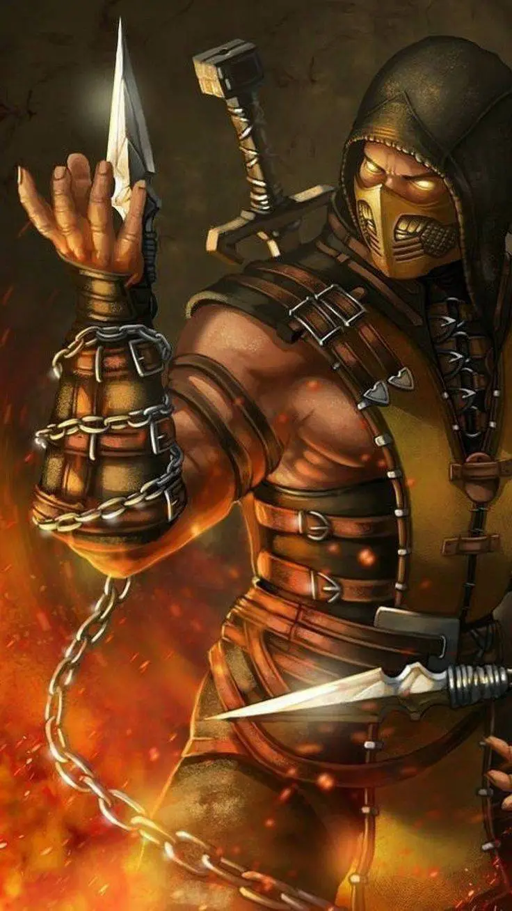 ai character: Escorpion  background