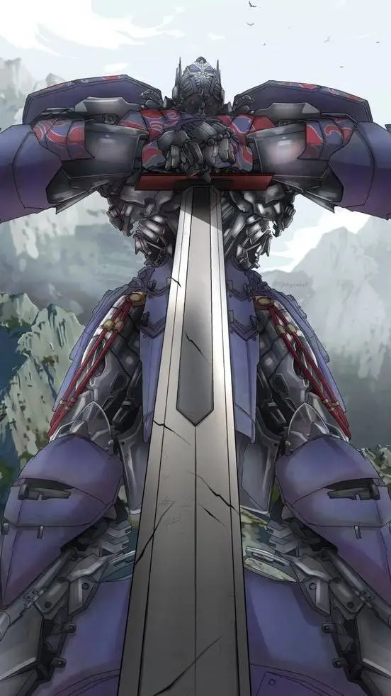 ai character: Optimus prime  background
