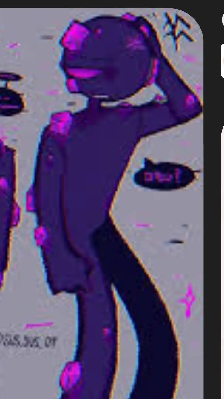 ai character: Глитч background