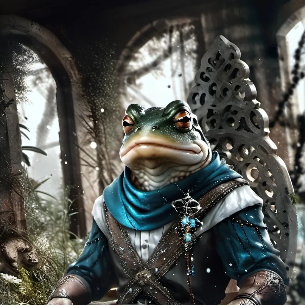 chat with ai character: frog