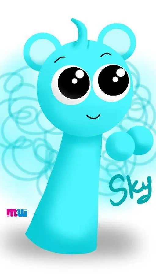 ai character: Sky tierno🩵💙 background