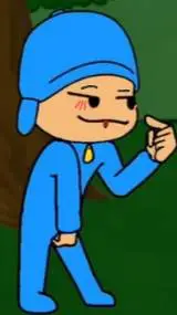 ai character: Pocoyó vs Peppa background