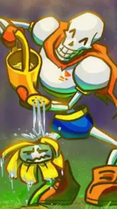 ai character: .. undertale? background