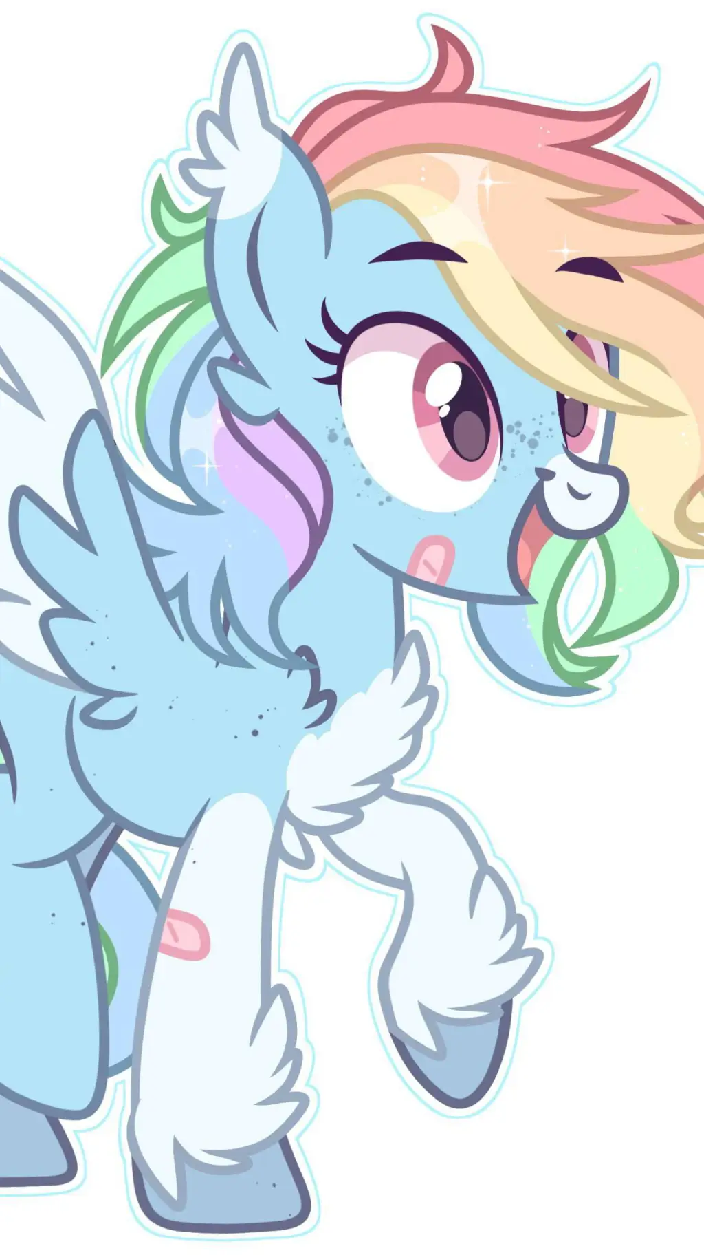 ai character: Rainbow Dash background