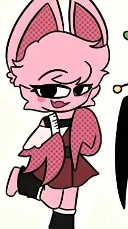 ai character: blushy the bat background