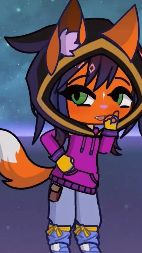 ai character: plory fox background