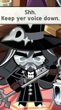 ai character: charcoal cookie  background